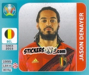 Sticker Jason Denayer - UEFA Euro 2020 Tournament Edition. 654 Stickers version n. 121 - Panini
