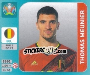 Sticker Thomas Meunier - UEFA Euro 2020 Tournament Edition. 654 Stickers version n. 122 - Panini