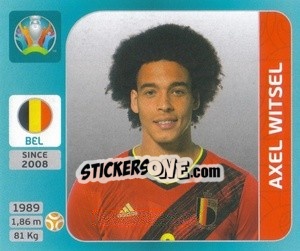 Sticker Axel Witsel - UEFA Euro 2020 Tournament Edition. 654 Stickers version - Panini