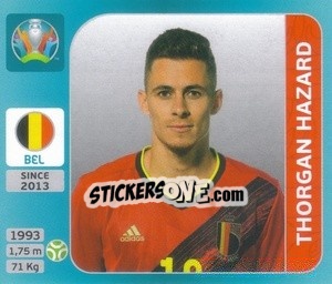 Sticker Thorgan Hazard - UEFA Euro 2020 Tournament Edition. 654 Stickers version n. 133 - Panini