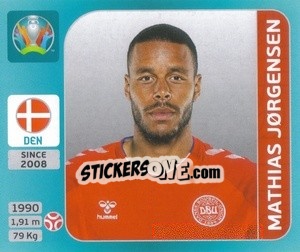 Sticker Mathias Jørgensen - UEFA Euro 2020 Tournament Edition. 654 Stickers version - Panini