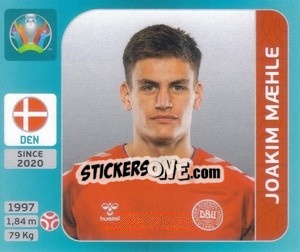 Sticker Joakim Mæhle - UEFA Euro 2020 Tournament Edition. 654 Stickers version - Panini