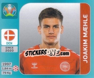 Sticker Joakim Mæhle - UEFA Euro 2020 Tournament Edition. 654 Stickers version n. 154 - Panini