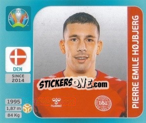 Sticker Pierre Emile Højbjerg - UEFA Euro 2020 Tournament Edition. 654 Stickers version n. 160 - Panini