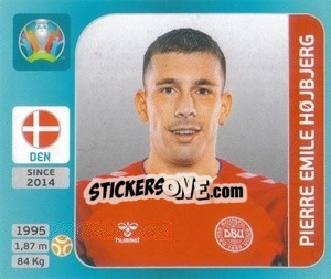 Figurina Pierre Emile Højbjerg - UEFA Euro 2020 Tournament Edition. 654 Stickers version - Panini