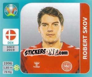 Cromo Robert Skov - UEFA Euro 2020 Tournament Edition. 654 Stickers version n. 167 - Panini