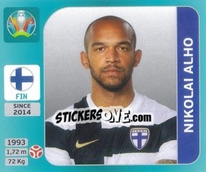 Sticker Nikolai Alho - UEFA Euro 2020 Tournament Edition. 654 Stickers version - Panini