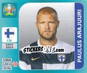 Sticker Paulus Arajuuri - UEFA Euro 2020 Tournament Edition. 654 Stickers version - Panini
