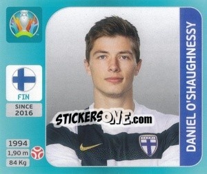 Figurina Daniel O'Shaughnessy - UEFA Euro 2020 Tournament Edition. 654 Stickers version - Panini