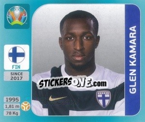 Sticker Glen Kamara - UEFA Euro 2020 Tournament Edition. 654 Stickers version - Panini
