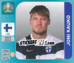 Sticker Joni Kauko - UEFA Euro 2020 Tournament Edition. 654 Stickers version - Panini
