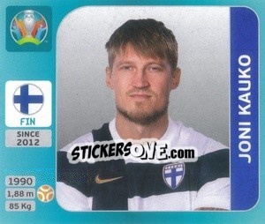 Sticker Joni Kauko - UEFA Euro 2020 Tournament Edition. 654 Stickers version n. 180 - Panini