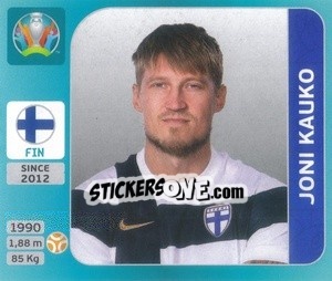 Figurina Joni Kauko - UEFA Euro 2020 Tournament Edition. 654 Stickers version - Panini