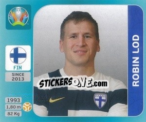 Sticker Robin Lod - UEFA Euro 2020 Tournament Edition. 654 Stickers version n. 181 - Panini