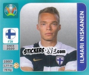 Cromo Ilmari Niskanen - UEFA Euro 2020 Tournament Edition. 654 Stickers version - Panini
