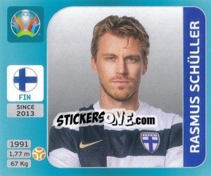 Cromo Rasmus Schüller - UEFA Euro 2020 Tournament Edition. 654 Stickers version - Panini
