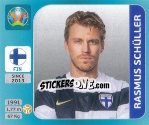 Sticker Rasmus Schüller - UEFA Euro 2020 Tournament Edition. 654 Stickers version n. 183 - Panini