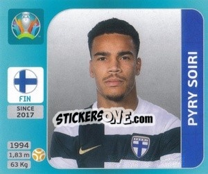 Sticker Pyry Soiri - UEFA Euro 2020 Tournament Edition. 654 Stickers version n. 184 - Panini