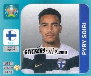 Figurina Pyry Soiri - UEFA Euro 2020 Tournament Edition. 654 Stickers version - Panini