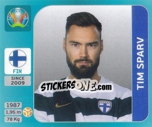 Sticker Tim Sparv - UEFA Euro 2020 Tournament Edition. 654 Stickers version - Panini