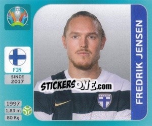 Cromo Frederik Jensen - UEFA Euro 2020 Tournament Edition. 654 Stickers version - Panini