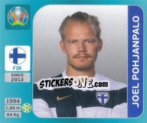 Sticker Joel Pohjanpalo - UEFA Euro 2020 Tournament Edition. 654 Stickers version - Panini