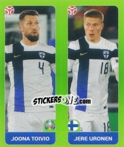 Sticker Joona Toivio / Jere Uronen - UEFA Euro 2020 Tournament Edition. 654 Stickers version n. 192 - Panini