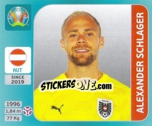 Cromo Alexander Schlager - UEFA Euro 2020 Tournament Edition. 654 Stickers version - Panini