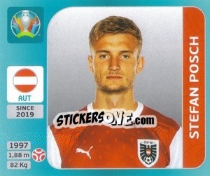 Sticker Stefan Posch - UEFA Euro 2020 Tournament Edition. 654 Stickers version n. 230 - Panini