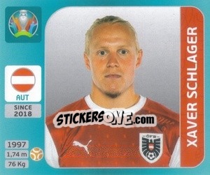 Figurina Xaver Schlager - UEFA Euro 2020 Tournament Edition. 654 Stickers version - Panini