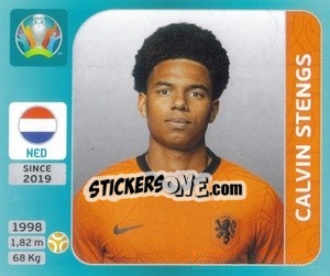 Sticker Calvin Stengs - UEFA Euro 2020 Tournament Edition. 654 Stickers version - Panini
