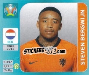 Sticker Steven Bergwijn - UEFA Euro 2020 Tournament Edition. 654 Stickers version n. 274 - Panini