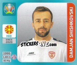 Sticker Damjan Shishkovski - UEFA Euro 2020 Tournament Edition. 654 Stickers version - Panini