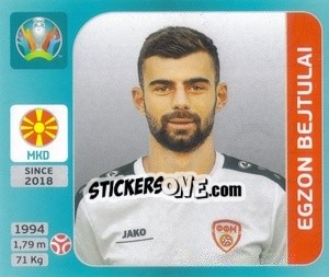 Sticker Egzon Bejtulai - UEFA Euro 2020 Tournament Edition. 654 Stickers version - Panini