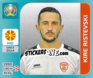 Cromo Kire Ristevski - UEFA Euro 2020 Tournament Edition. 654 Stickers version - Panini