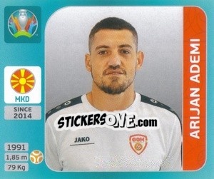 Cromo Arijan Ademi - UEFA Euro 2020 Tournament Edition. 654 Stickers version - Panini