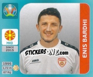 Sticker Enis Bardhi - UEFA Euro 2020 Tournament Edition. 654 Stickers version - Panini