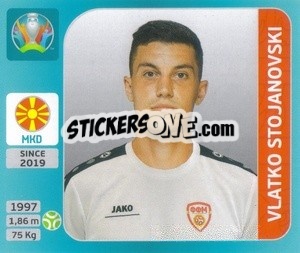 Cromo Vlatko Stojanovski - UEFA Euro 2020 Tournament Edition. 654 Stickers version - Panini