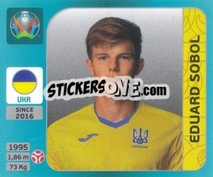 Sticker Eduard Sobol - UEFA Euro 2020 Tournament Edition. 654 Stickers version - Panini