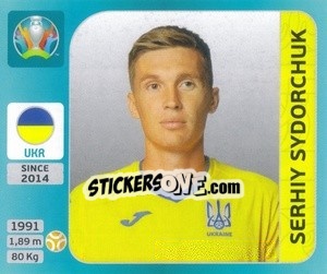 Sticker Serhiy Sydorchuk - UEFA Euro 2020 Tournament Edition. 654 Stickers version - Panini