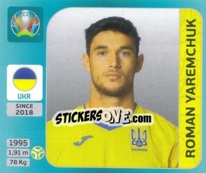 Sticker Roman Yaremchuk - UEFA Euro 2020 Tournament Edition. 654 Stickers version - Panini