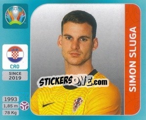 Figurina Simon Sluga - UEFA Euro 2020 Tournament Edition. 654 Stickers version - Panini