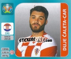 Figurina Duje Caleta-Car - UEFA Euro 2020 Tournament Edition. 654 Stickers version - Panini