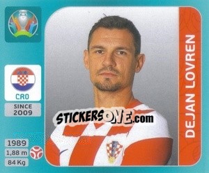 Sticker Dejan Lovren - UEFA Euro 2020 Tournament Edition. 654 Stickers version n. 336 - Panini