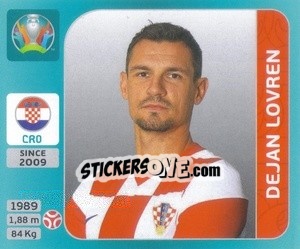 Cromo Dejan Lovren - UEFA Euro 2020 Tournament Edition. 654 Stickers version - Panini