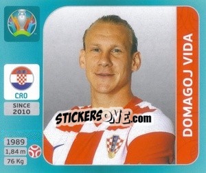 Cromo Domagoj Vida - UEFA Euro 2020 Tournament Edition. 654 Stickers version - Panini