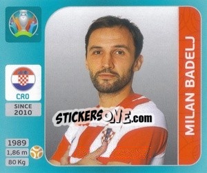 Figurina Milan Badelj - UEFA Euro 2020 Tournament Edition. 654 Stickers version - Panini