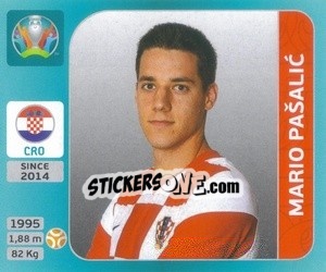 Sticker Mario Pašalic - UEFA Euro 2020 Tournament Edition. 654 Stickers version n. 345 - Panini