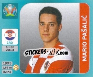 Figurina Mario Pašalic - UEFA Euro 2020 Tournament Edition. 654 Stickers version - Panini