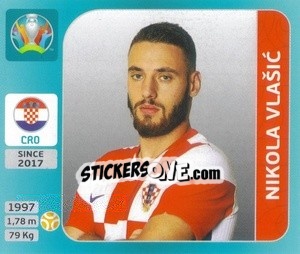 Sticker Nikola Vlašic - UEFA Euro 2020 Tournament Edition. 654 Stickers version n. 346 - Panini